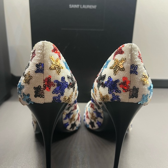 Saint Laurent Heels - Palace Star Sequined - Picture 2 of 8